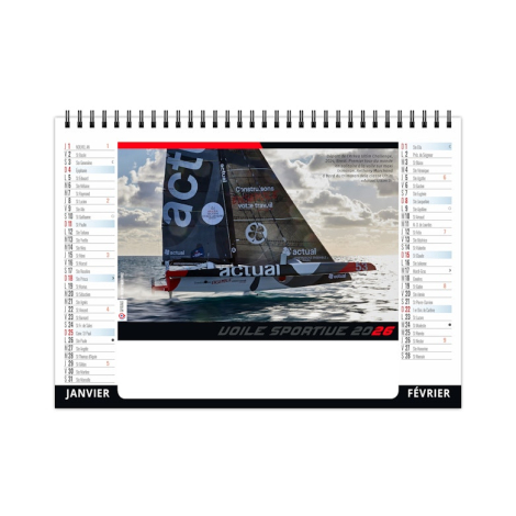Chevalet standard personnalisé 7 feuillets - Voile sportive