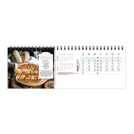 Chevalet publicitaire Maxi 13 feuillets - Couleurs cuisine