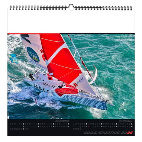 Calendrier illustré publicitaire - Voile sportive