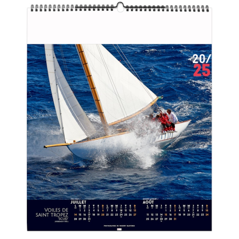 Calendrier illustré publicitaire - Voile