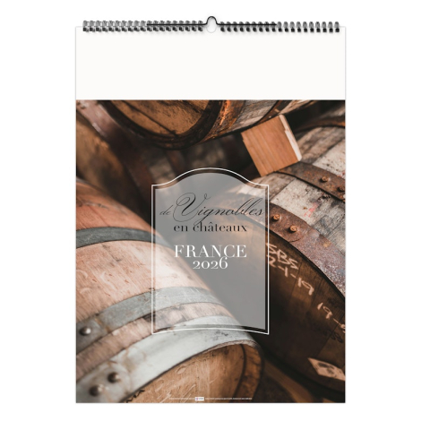 Calendrier illustré promotionnel - De vignobles en châteaux Calendrier illustré promotionnel - De vignobles en châteaux