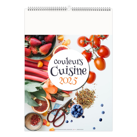 Calendrier illustré promotionnel - recettes gourmandes