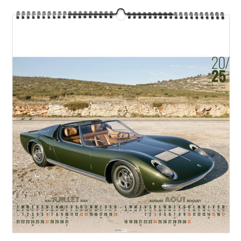 Calendrier illustré promotionnel - Design Car