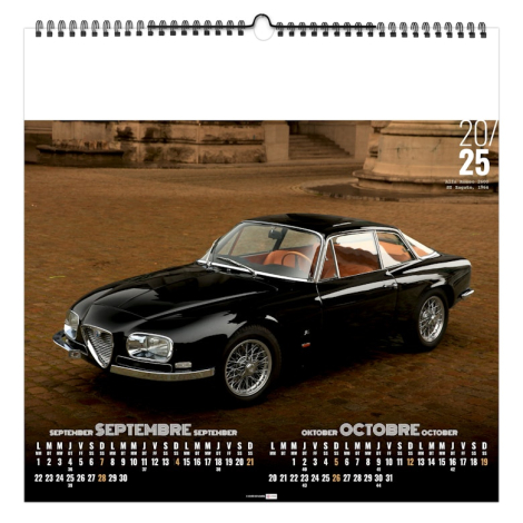 Calendrier illustré promotionnel - Design Car