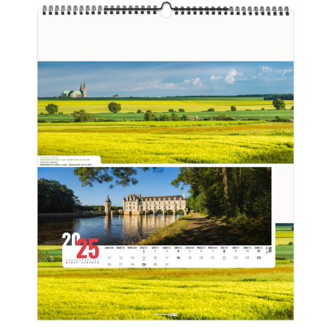 Calendrier illustré publicitaire - La France panoramique