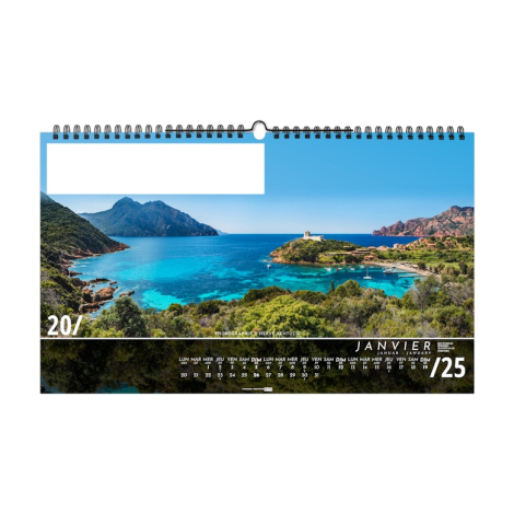 Calendrier illustré personnalisable - Destinations