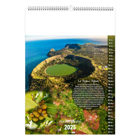 Calendrier illustré publicitaire - Ile de la Réunion