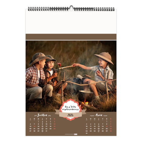 Calendrier illustré promotionnel - LES P'TITS EXPLORATEURS