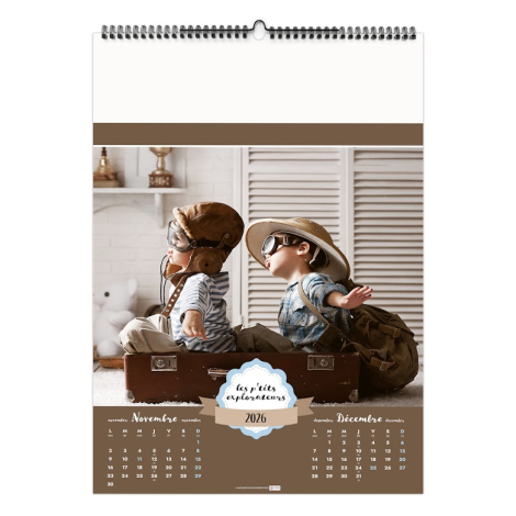 Calendrier illustré promotionnel - LES P'TITS EXPLORATEURS