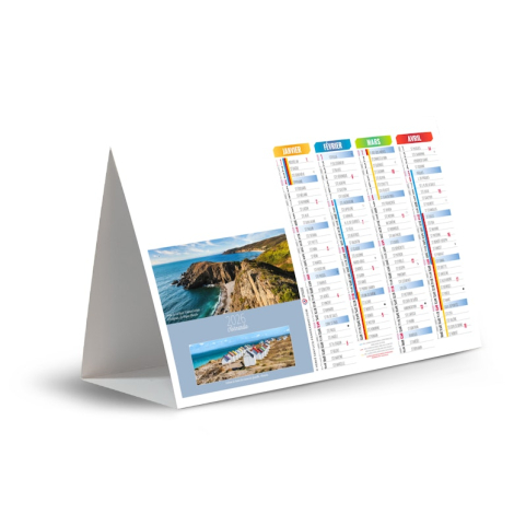 Chevalet personnalisable de comptoir - Point de vue