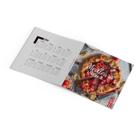 Carte de vœux publicitaire - petits plats 