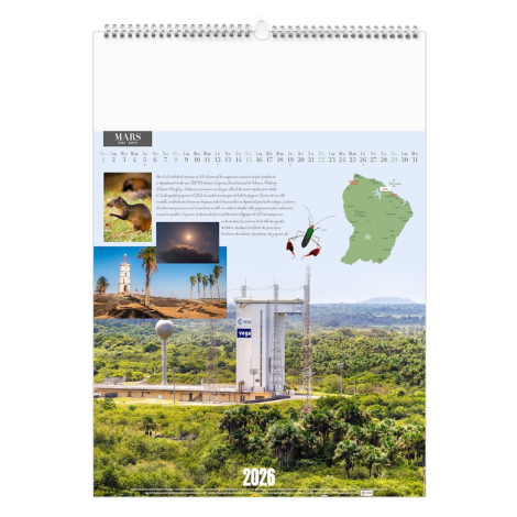 Calendrier illustré personnalisable 2026 - Guyane