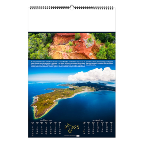 Calendrier illustré publicitaire - Douceurs polynésiennes