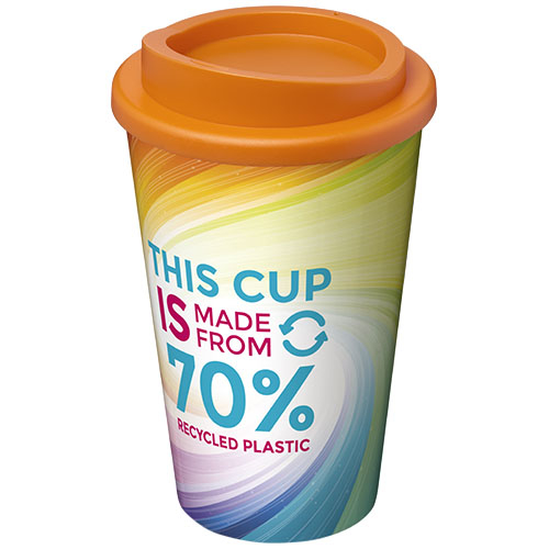 Mug publicitaire couvercle à visser 350ml Americano® Eco Orange