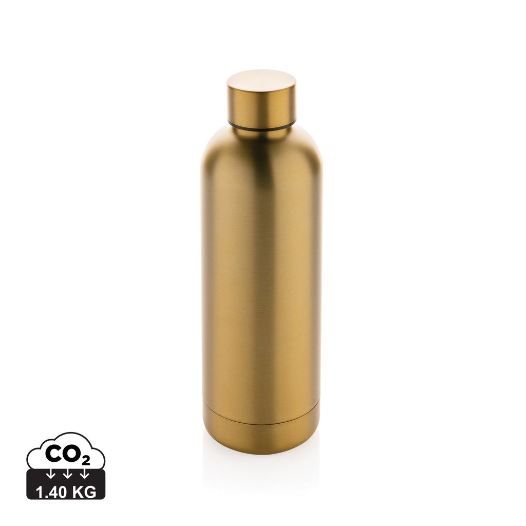 Bouteille inox recyclé promotionnelle isotherme 500ml Impact Doré
