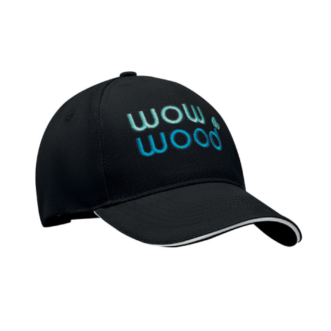 Casquette publicitaire coton brossé 5 pans Singa