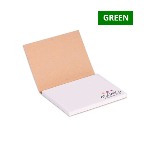 Sticky notes promotionnels avec couverture souple recyclée