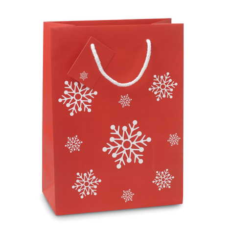 Sac cadeau en papier publicitaire BOSSA MEDIUM