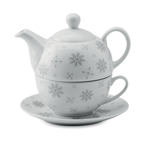 Théière et tasse en céramique personnalisables SONDRIO TEA