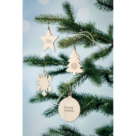 Décoration personnalisable boule en bois BALY