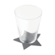 Sous verres personnalisables en feutre RPET STARGUARD