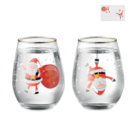 Set de 2 verres promotionnels NOEL