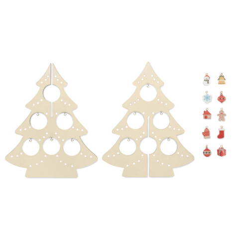 Sapin en bois promotionnel à décorer SILUETA