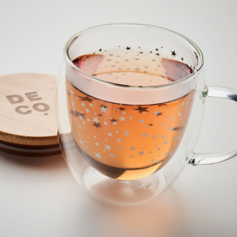 Tasse promotionnelle 220 ml double paroi en verre SION