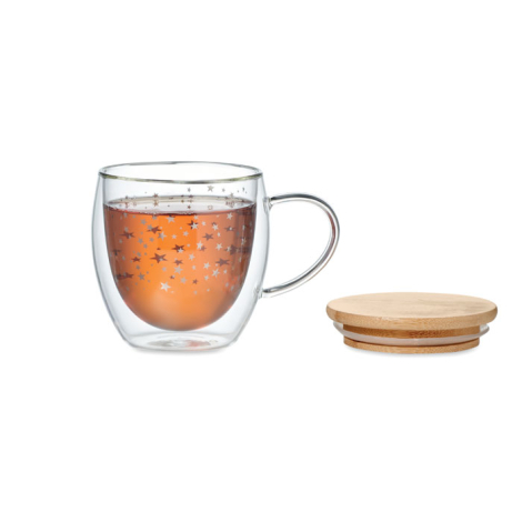 Tasse promotionnelle 220 ml double paroi en verre SION