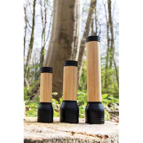 Lampe 3W personnalisable ABS recyclé et bambou Lucid