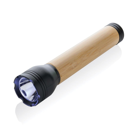 Lampe 5W ABS recyclé et bambou publicitaire Lucid