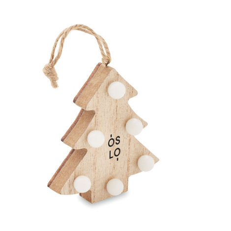 Sapin en bois personnalisable avec lumières LULIE