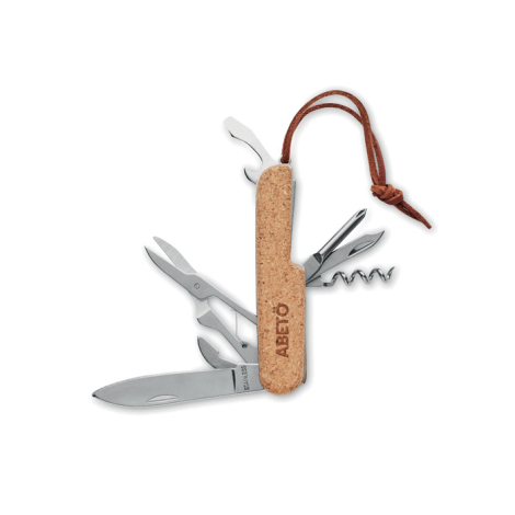 Couteau personnalisable multi-outils en liège MULTIKORK