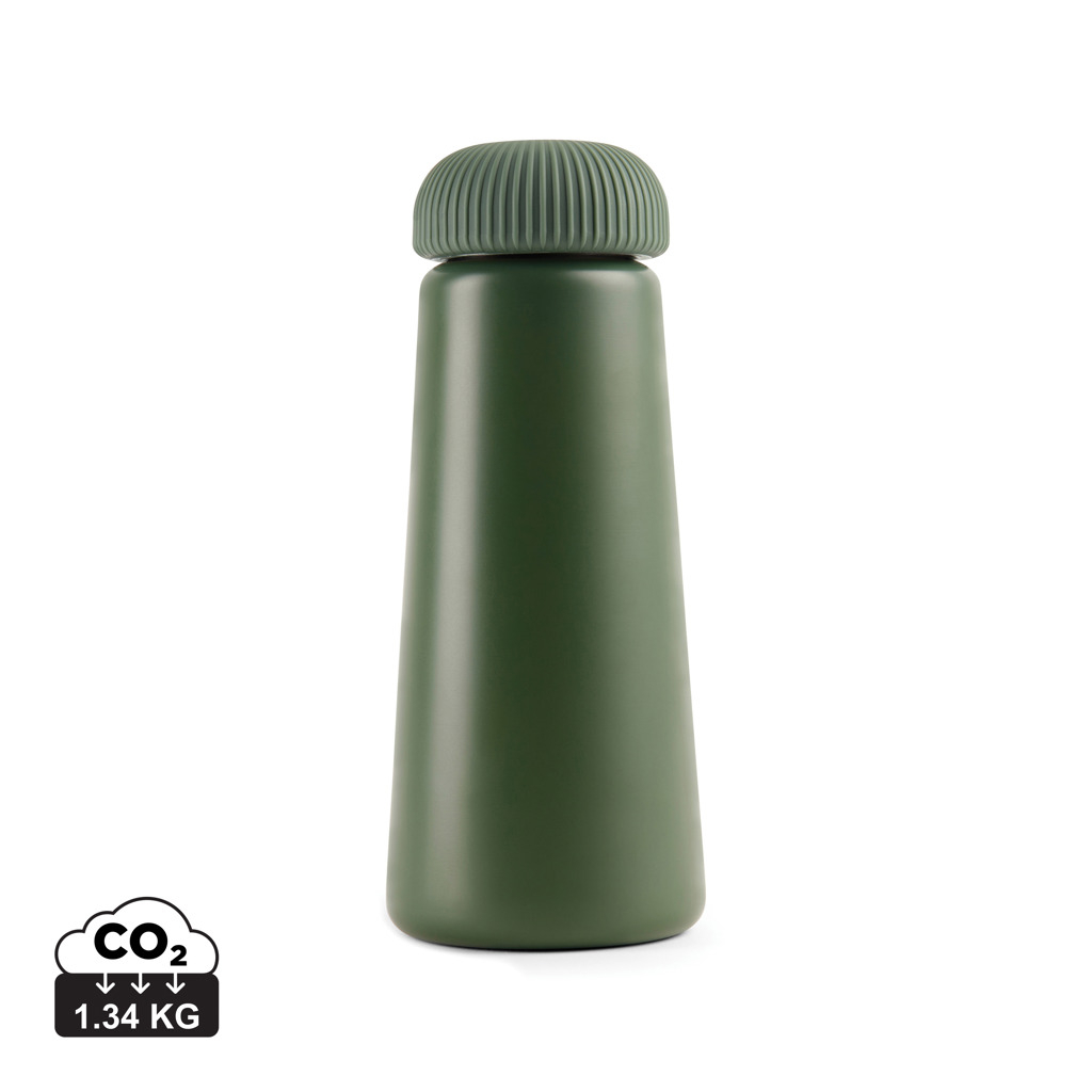 Gourde inox recyclé isotherme publicitaire 450ml Erie VINGA Vert