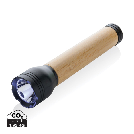 Lampe 5W ABS recyclé et bambou publicitaire Lucid