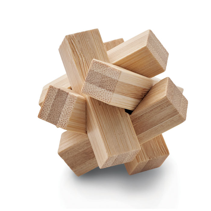 Casse-tête étoile personnalisable en bambou CUBENATS Bois
