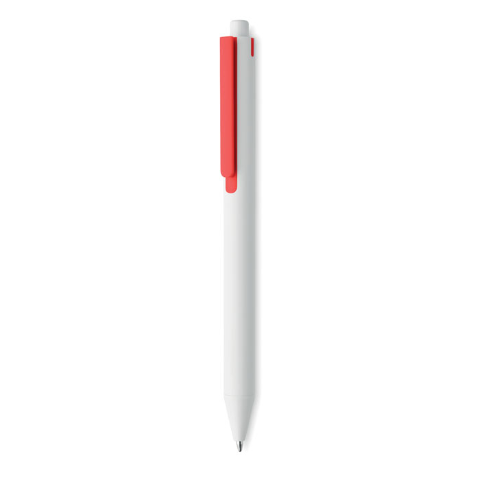 Stylo promotionnel poussoir en ABS recyclé SIDE Rouge