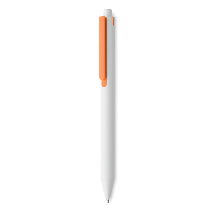Stylo promotionnel poussoir en ABS recyclé SIDE Orange