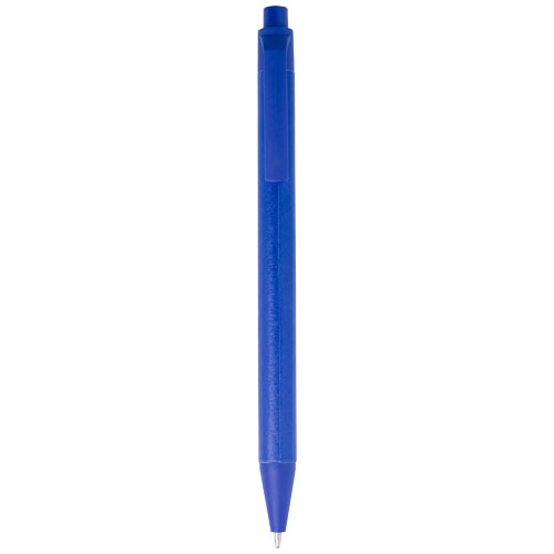 Stylo bille promotionnel en papier recyclé Chartik Bleu