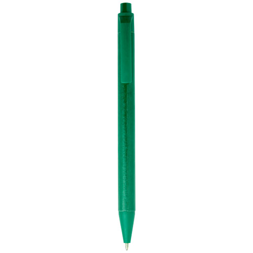 Stylo bille promotionnel en papier recyclé Chartik Vert