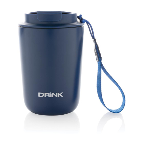 Mug promotionnel iso inox recyclé et lanière Cuppa