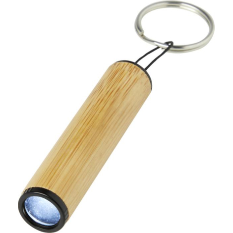 Porte-clés publicitaire en bambou avec lumière Cane