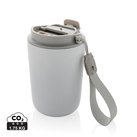 Mug promotionnel iso inox recyclé et lanière Cuppa