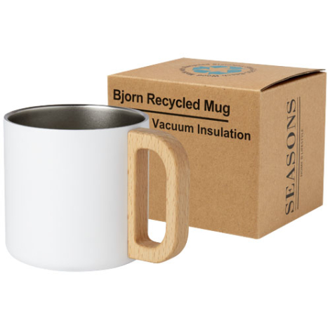 Tasse promotionnelle 360 ml acier inoxydable recyclé Bjorn