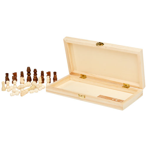 Jeu d'échecs en bois publicitaire King Naturel