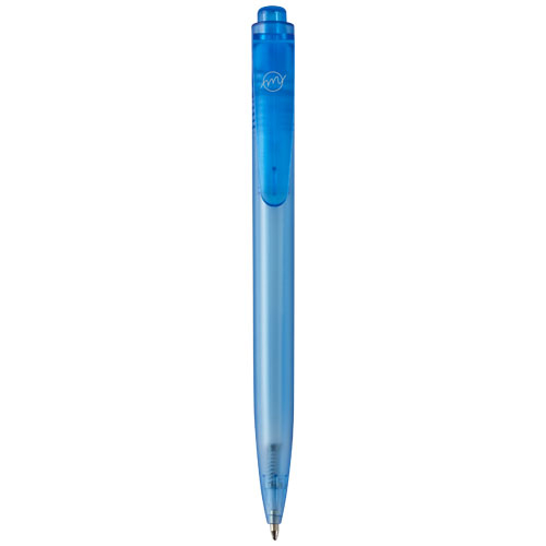 Stylo bille promotionnel en plastique océanique Thalaasa Bleu
