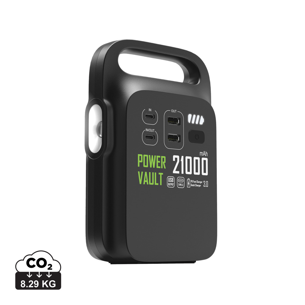 Chargeur électrique publicitaire 21000mAh Power Vault Noir