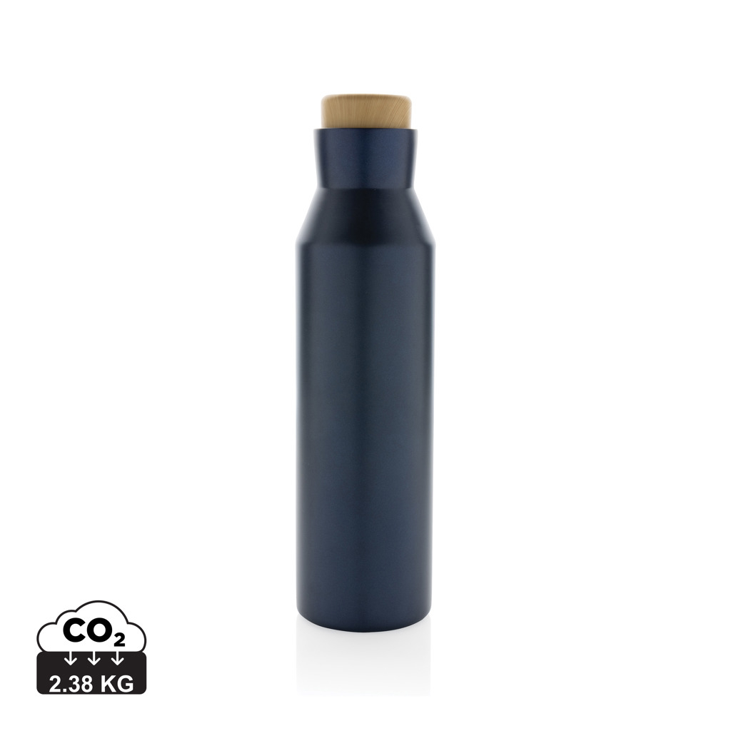 Bouteille personnalisée isotherme 500ml inox recyclé Gaia Bleu