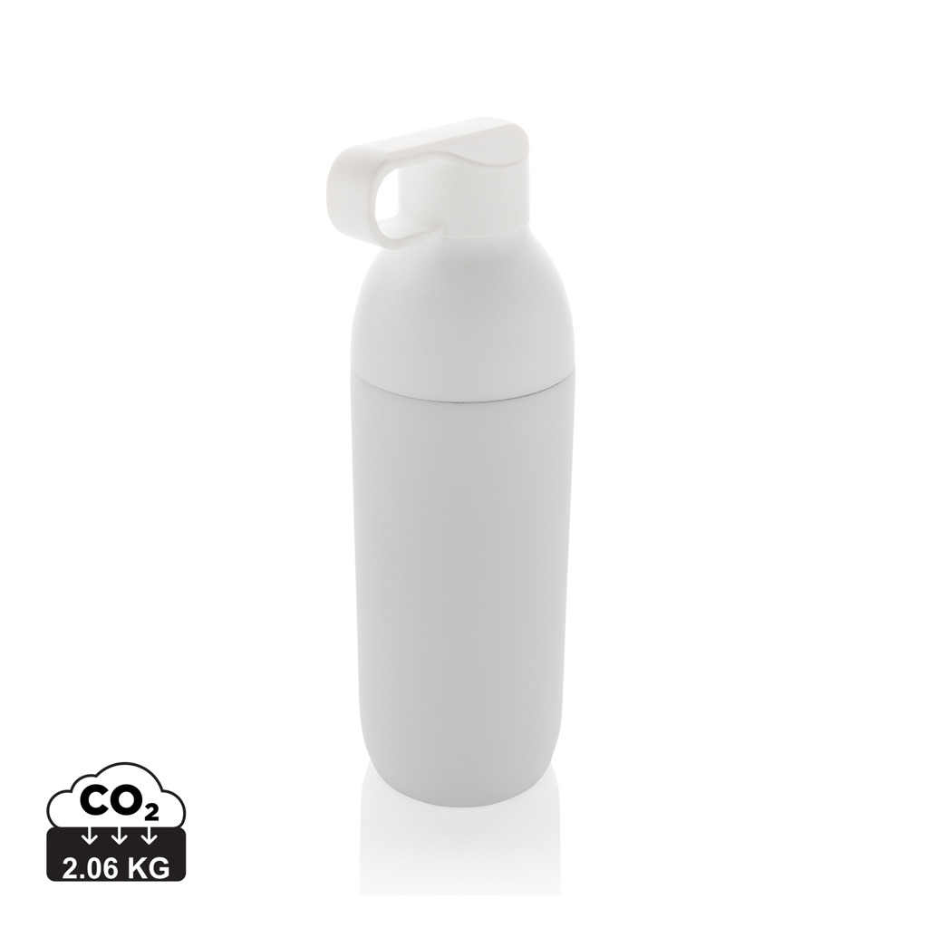 Bouteille 540ml isotherme personnalisable Flow Blanc