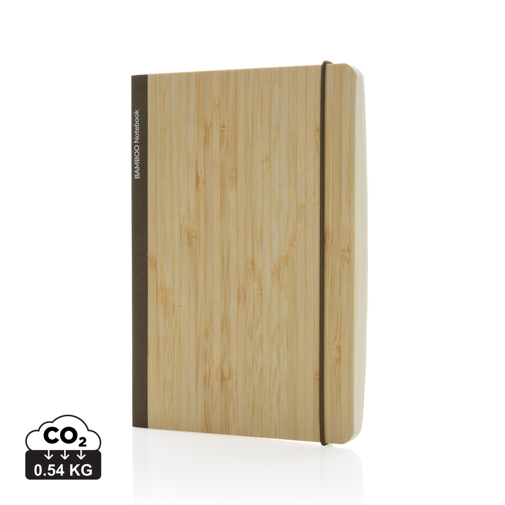 Carnet de notes publicitaire A5 en bambou Scribe Marron